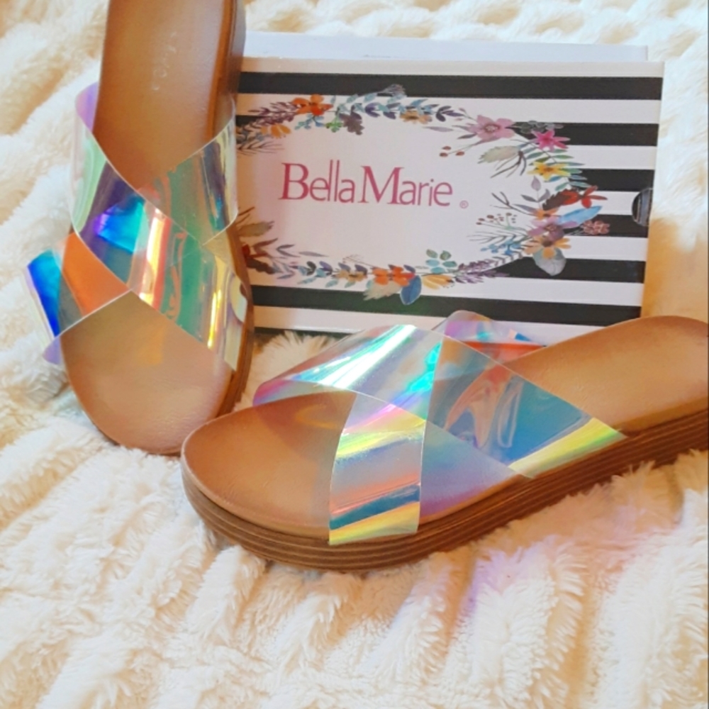 Irredescent sandals size 8 1/2